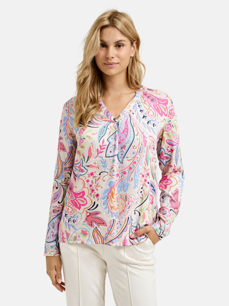 Milano Satin Blouse Multi