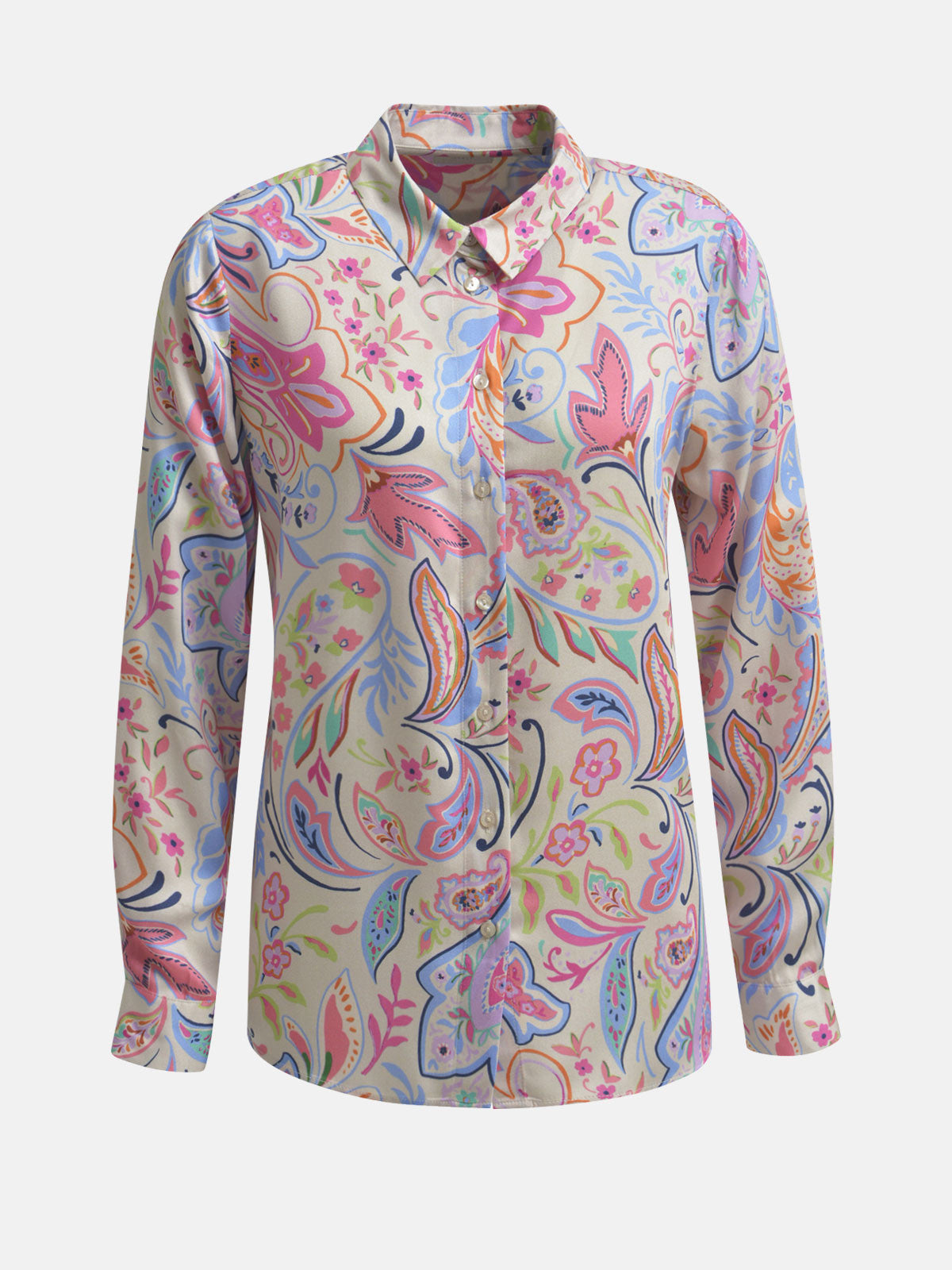 Milano Satin Shirt Multi