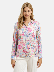 Milano Satin Shirt Multi