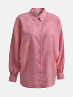 Load image into Gallery viewer, Milano Stripe Satin Shirt Pink
