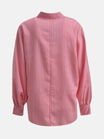 Load image into Gallery viewer, Milano Stripe Satin Shirt Pink
