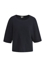 Load image into Gallery viewer, Milano Boxy Short Sleeve Jumper Navy
