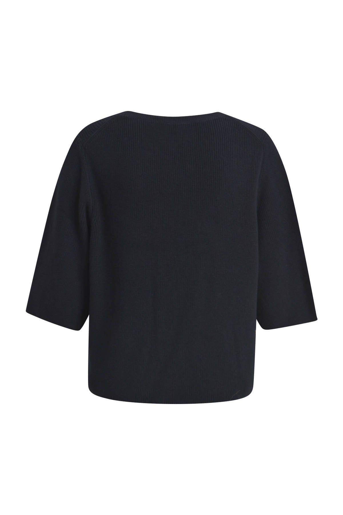 Milano Boxy Short Sleeve Jumper Navy