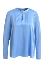 Load image into Gallery viewer, Milano Satin Jersey Blouse Blue
