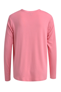 Milano Satin Jersey Blouse Pink