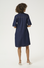 Load image into Gallery viewer, Culture Denim Short Dress Denim
