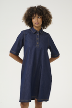 Load image into Gallery viewer, Culture Denim Short Dress Denim
