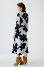 Load image into Gallery viewer, Oui Midi Shirt Dress Blue
