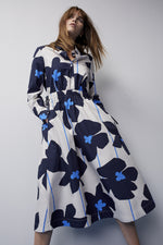 Load image into Gallery viewer, Oui Midi Shirt Dress Blue
