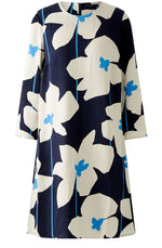 Load image into Gallery viewer, Oui Floral Shift Dress Blue
