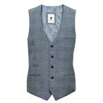 Load image into Gallery viewer, Marc Darcy Tweed Waistcoat Kris Sky
