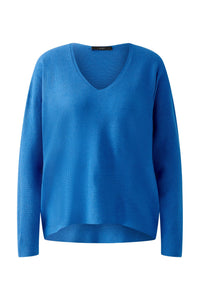 Oui Basic Pullover Blue