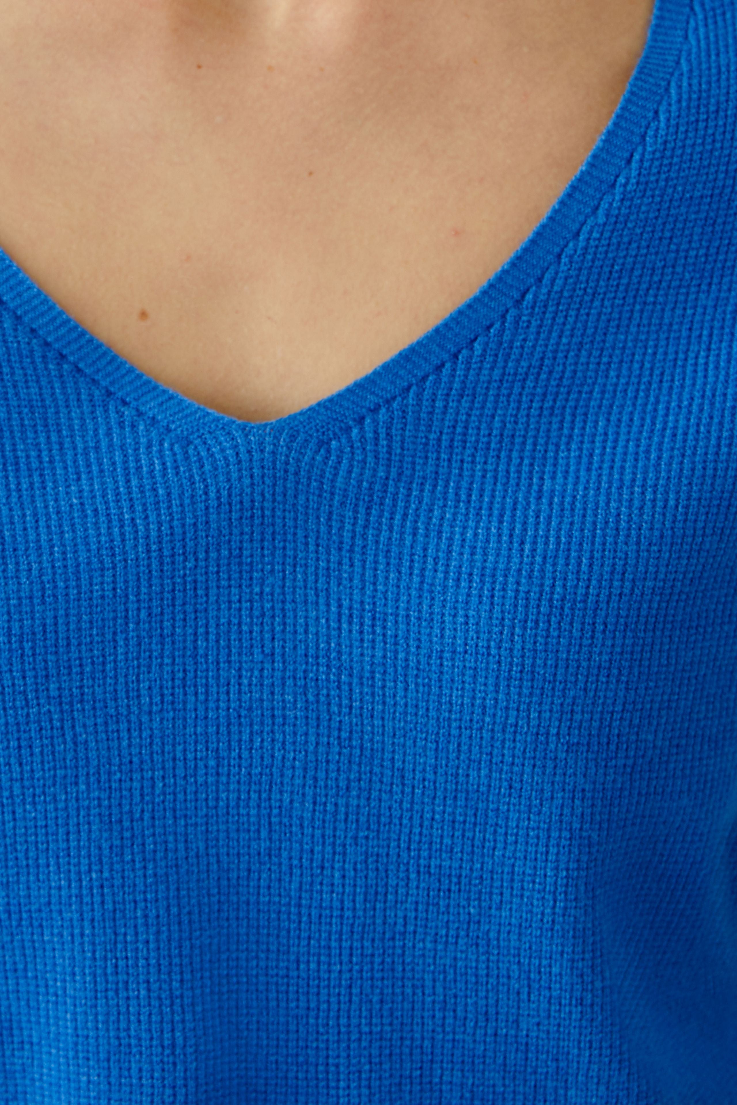 Oui Basic Pullover Blue