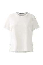 Load image into Gallery viewer, Oui T-Shirt With Embroidered Detail White
