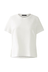 Oui T-Shirt With Embroidered Detail White