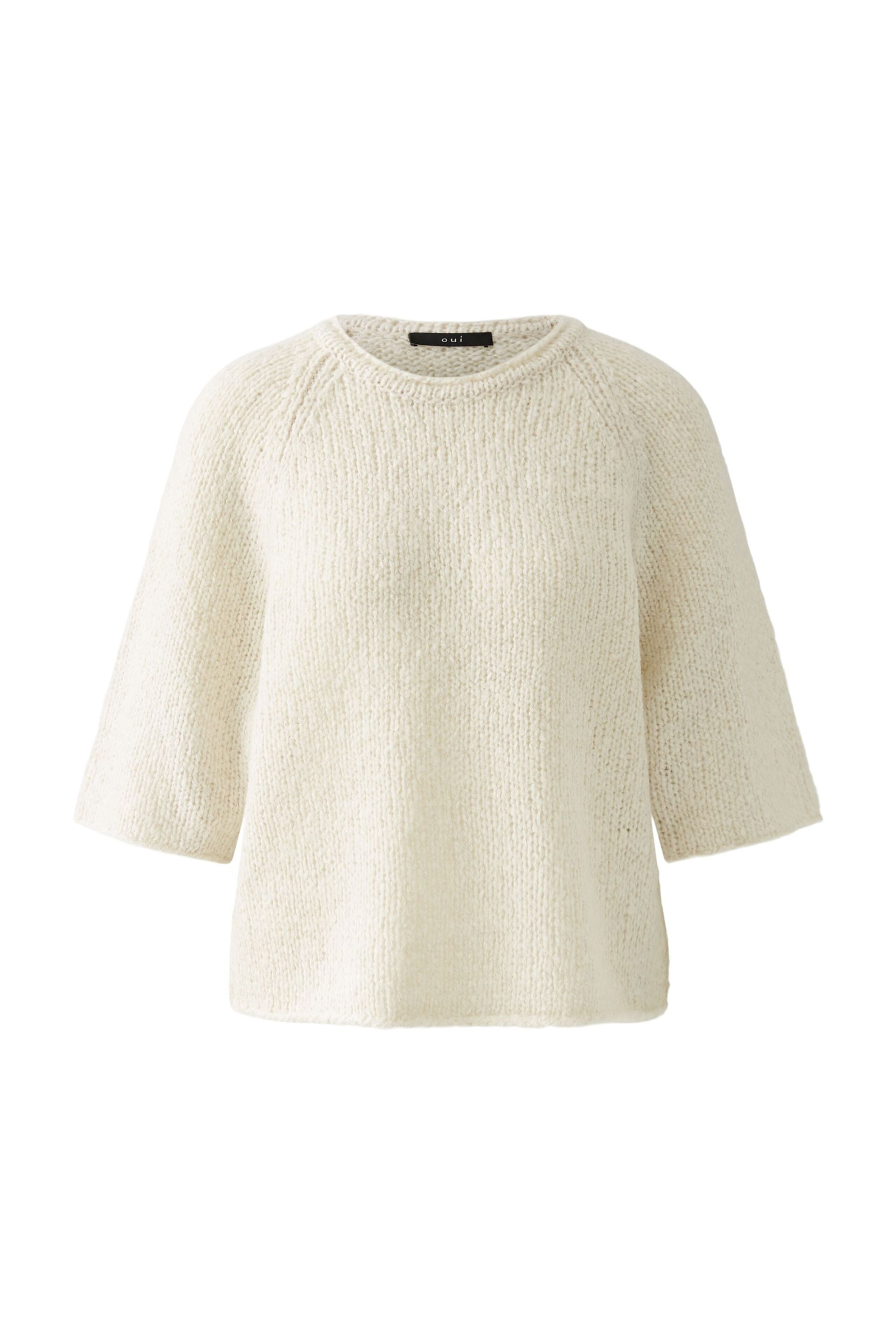 Oui Boxy Pullover Off White