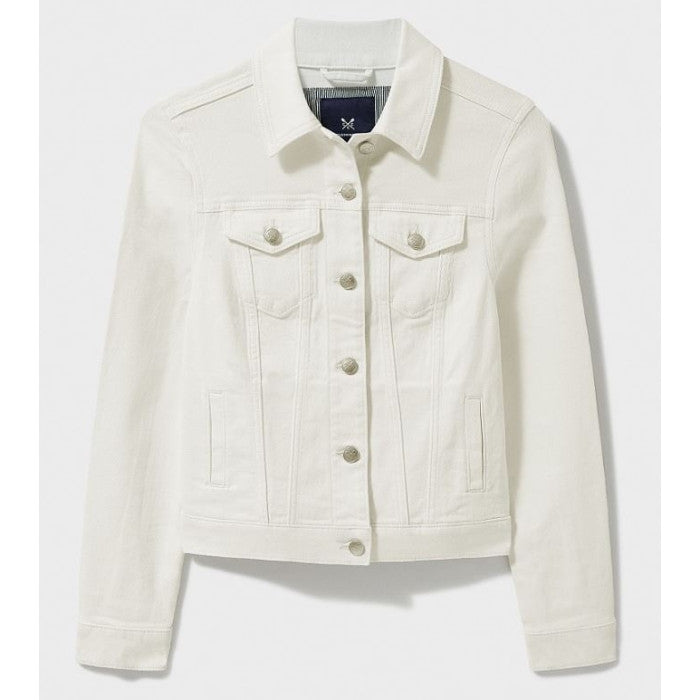 Crew Denim Jacket White