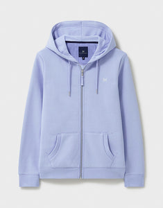 Crew Zip Through Hoodie Blue