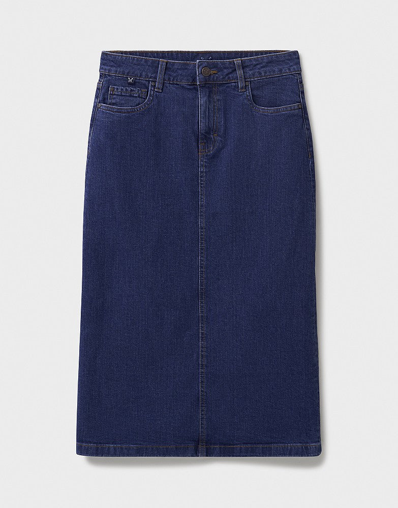 Crew Clothing Denim Skirt Blue