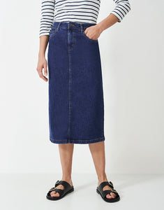 Crew Clothing Denim Skirt Blue