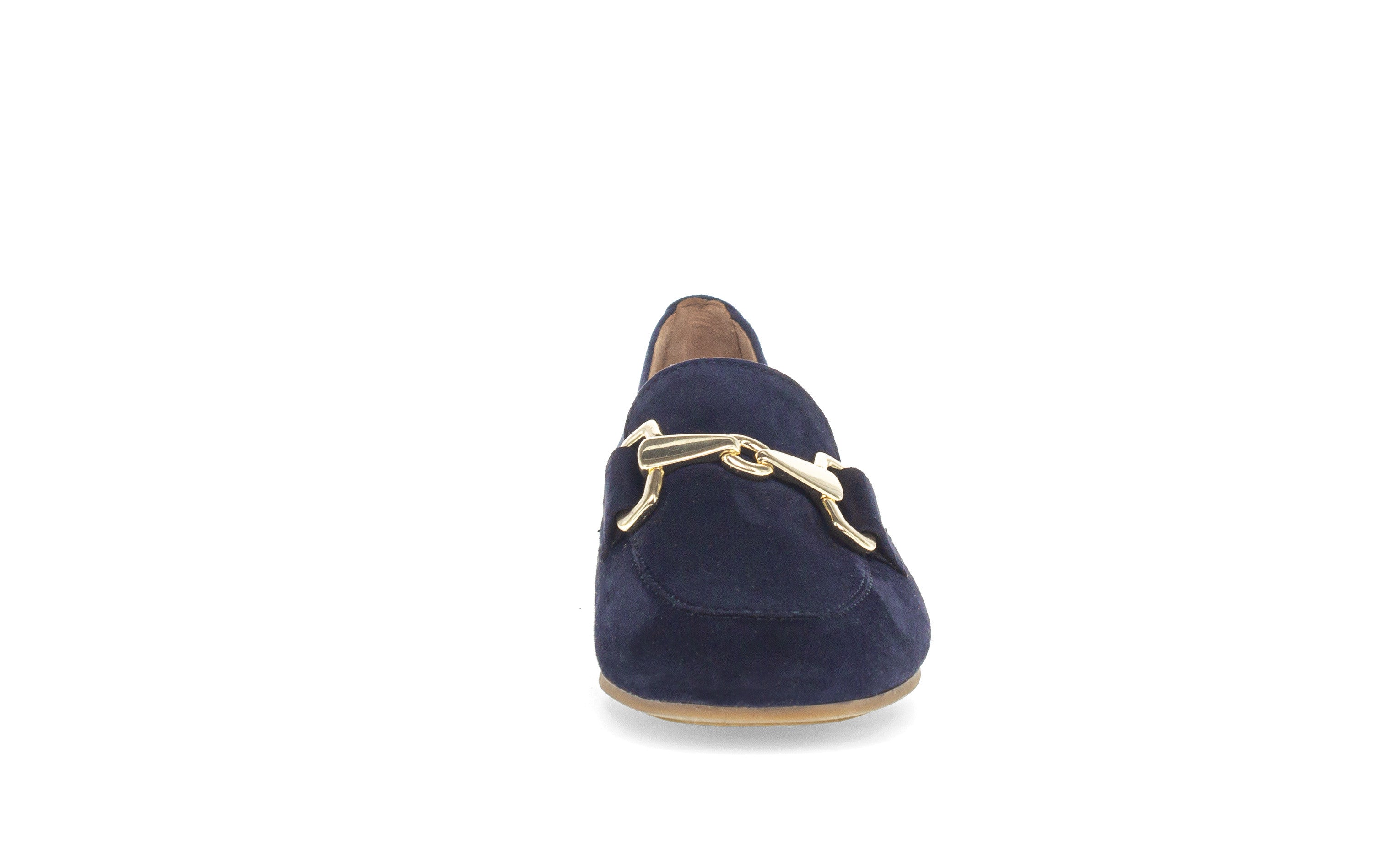 Gabor Suede Buckle Loafer Blue