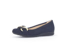 Load image into Gallery viewer, Gabor Suede Ballerina Pump Navy
