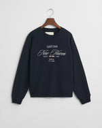 Load image into Gallery viewer, Navy Sailing Crew Sweatshirt
