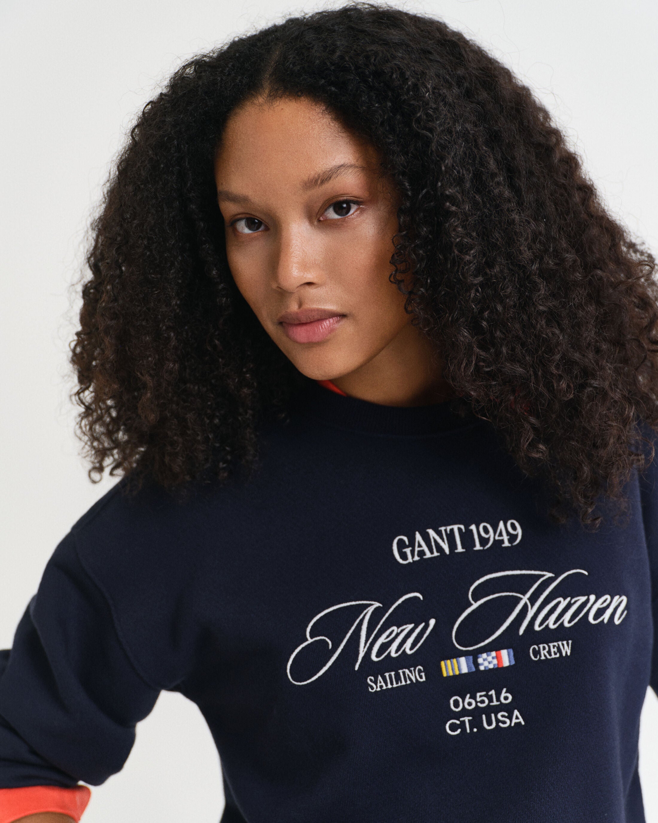 Navy Sailing Crew Sweatshirt