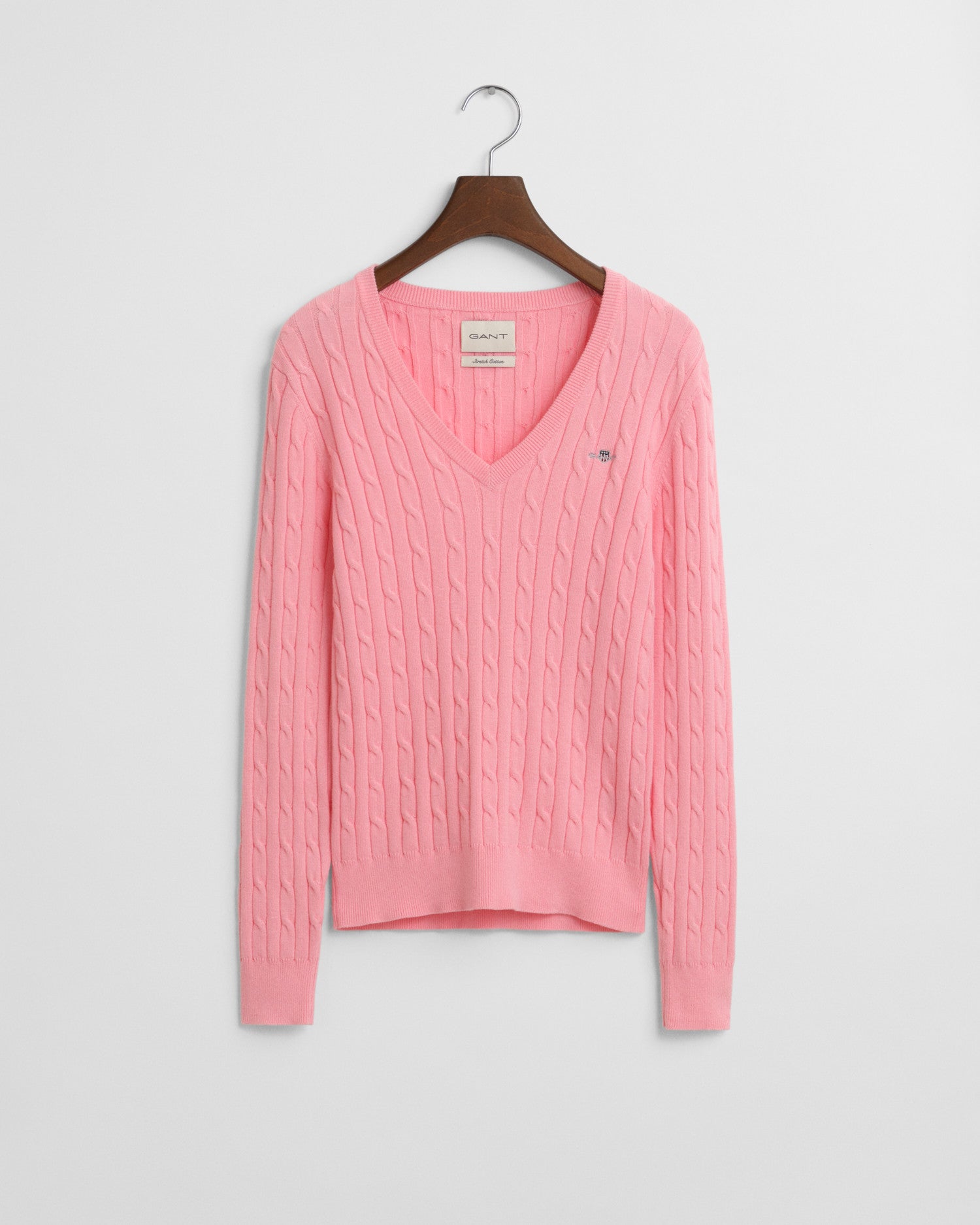 Pink Cable Knit Jumper