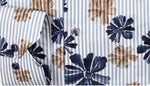 Load image into Gallery viewer, Blue Poplin Flower Print Shirt
