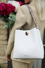 Load image into Gallery viewer, White Henri Tote Bag
