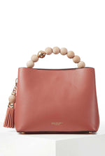 Load image into Gallery viewer, Pink Demi Beaded Handle Bag
