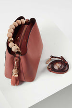 Load image into Gallery viewer, Pink Demi Beaded Handle Bag
