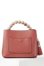 Load image into Gallery viewer, Pink Demi Beaded Handle Bag
