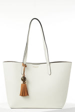 Load image into Gallery viewer, White Benny Tote Bag
