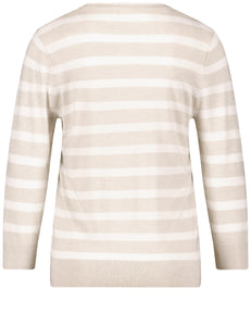 Cream Striped Jumper