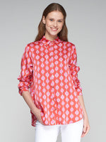 Load image into Gallery viewer, Red Anastacia Polka Dot Shirt
