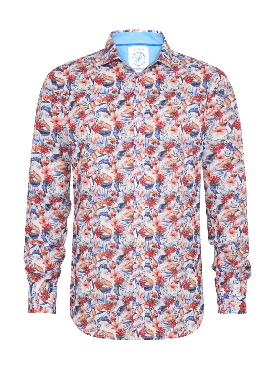 Coral Floral Shirt