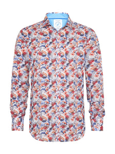 Coral Floral Shirt