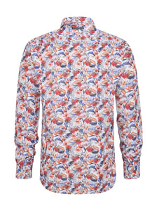 Coral Floral Shirt