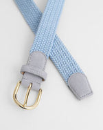 Load image into Gallery viewer, Blue Elastic Braided Belt
