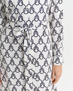 Load image into Gallery viewer, White Rope Print Shirt Dress
