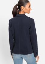 Load image into Gallery viewer, Navy Jersey Blazer
