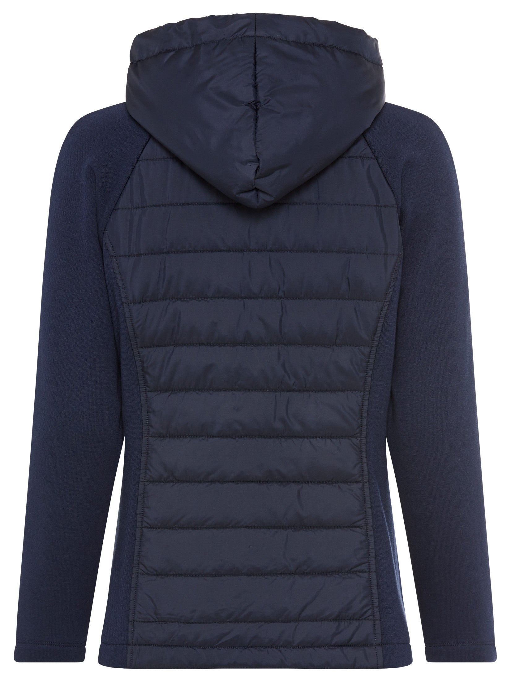 Navy Jersey Padded Jacket