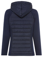 Load image into Gallery viewer, Navy Jersey Padded Jacket
