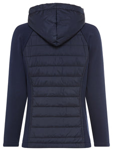 Navy Jersey Padded Jacket