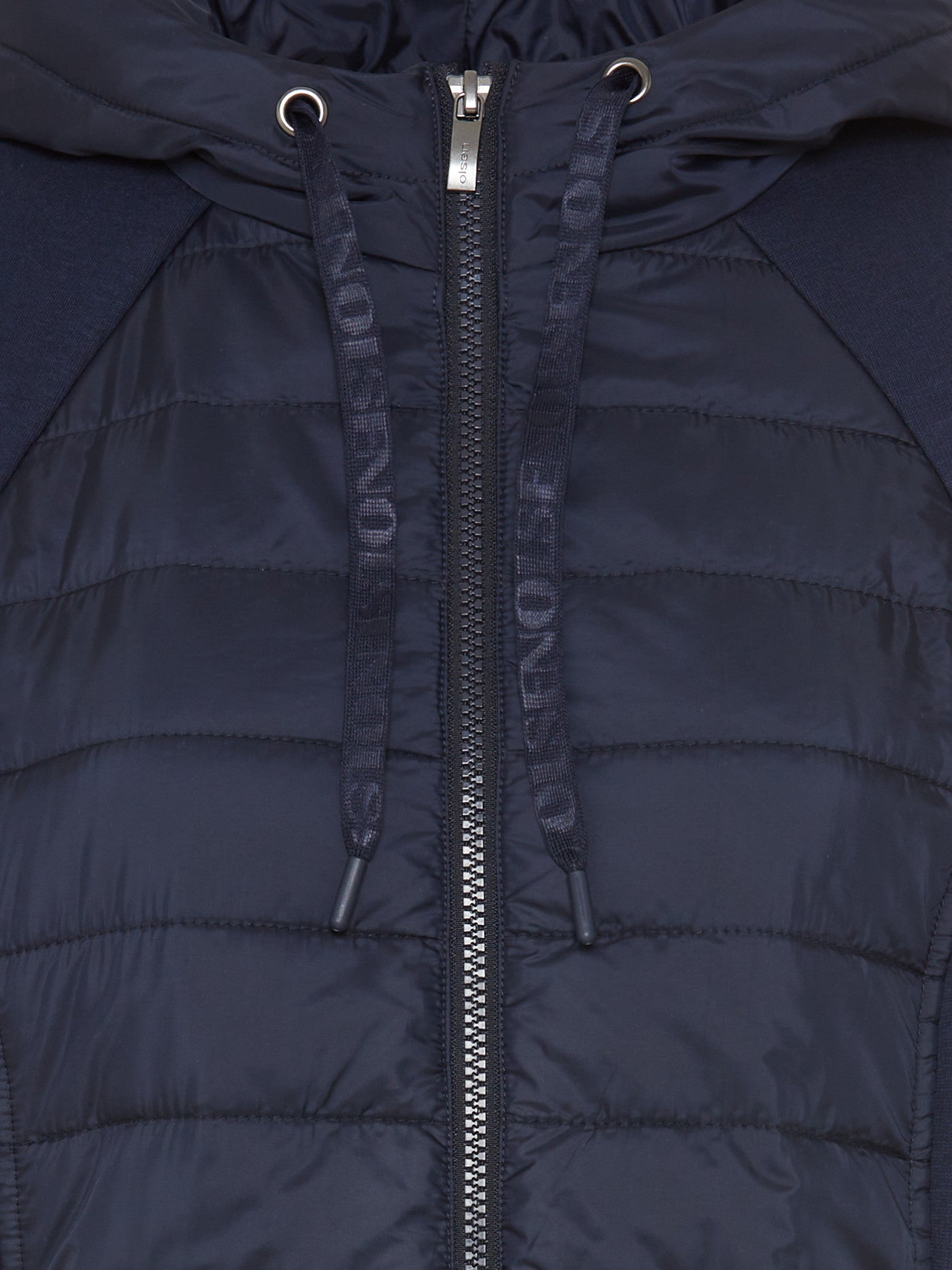 Navy Jersey Padded Jacket