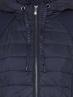 Load image into Gallery viewer, Navy Jersey Padded Jacket
