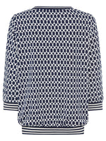 Load image into Gallery viewer, Navy Geometric Clara Top
