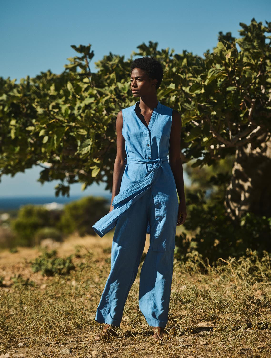 Blue Long Tunic Shirt